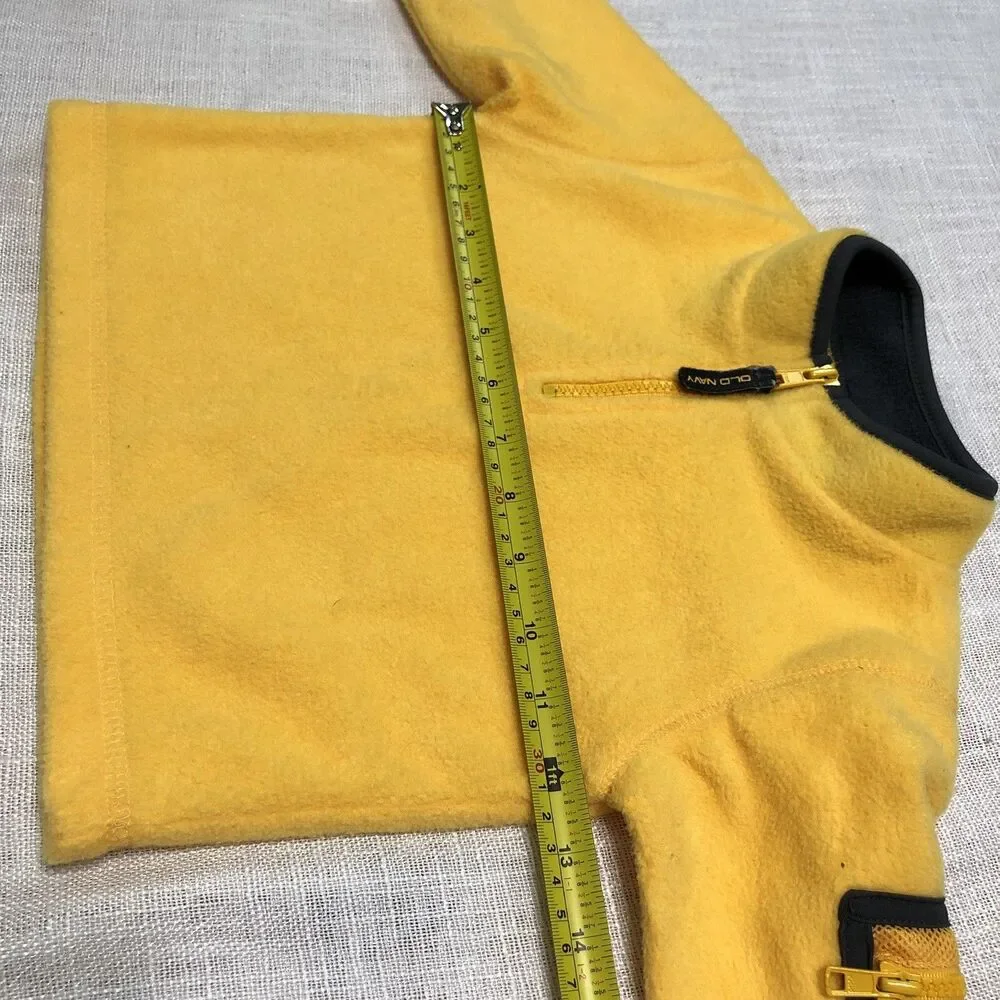 VTG Y2K Old Navy 1/4 Zip Fleece Sweatshirt Toddler 12-18 Months Pullover Cozy